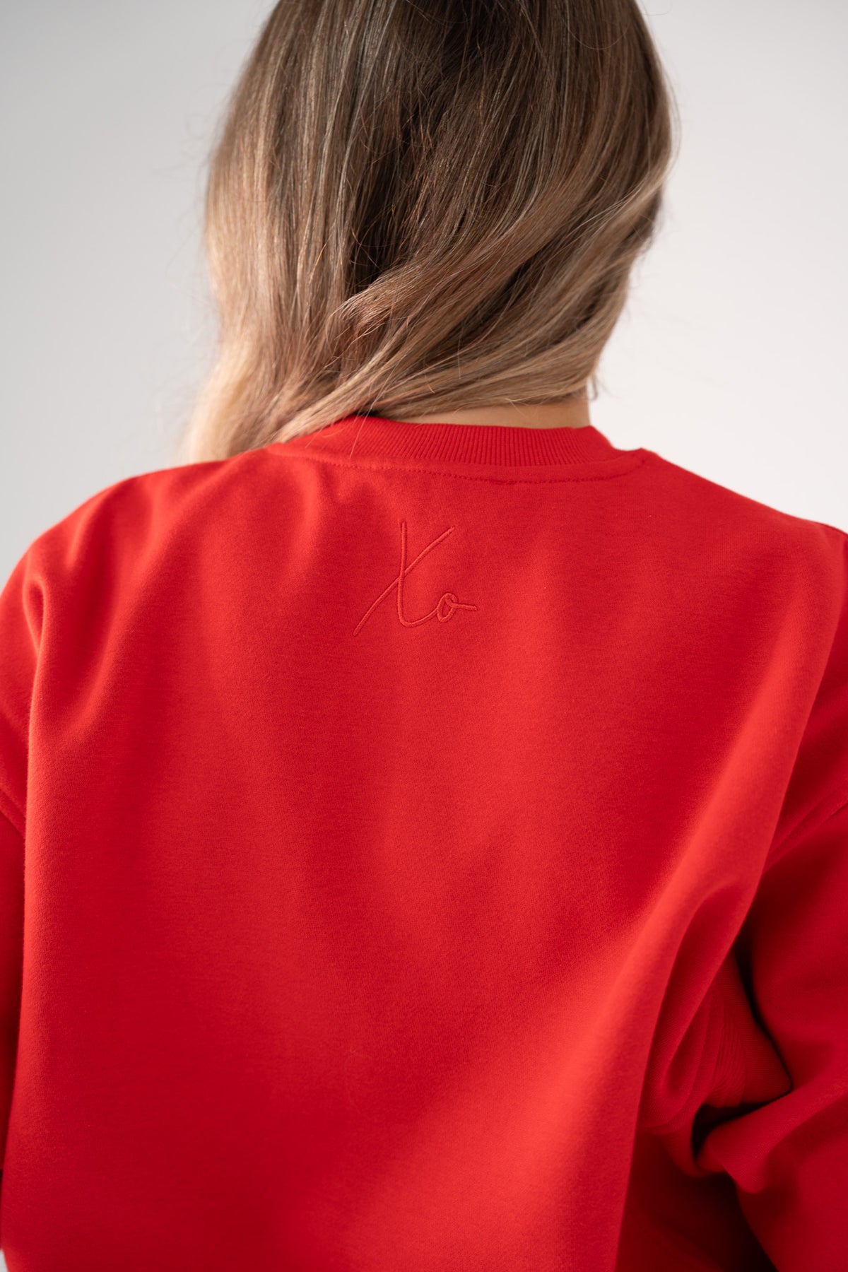 Love Laura Round Neck Sweatshirt In Red