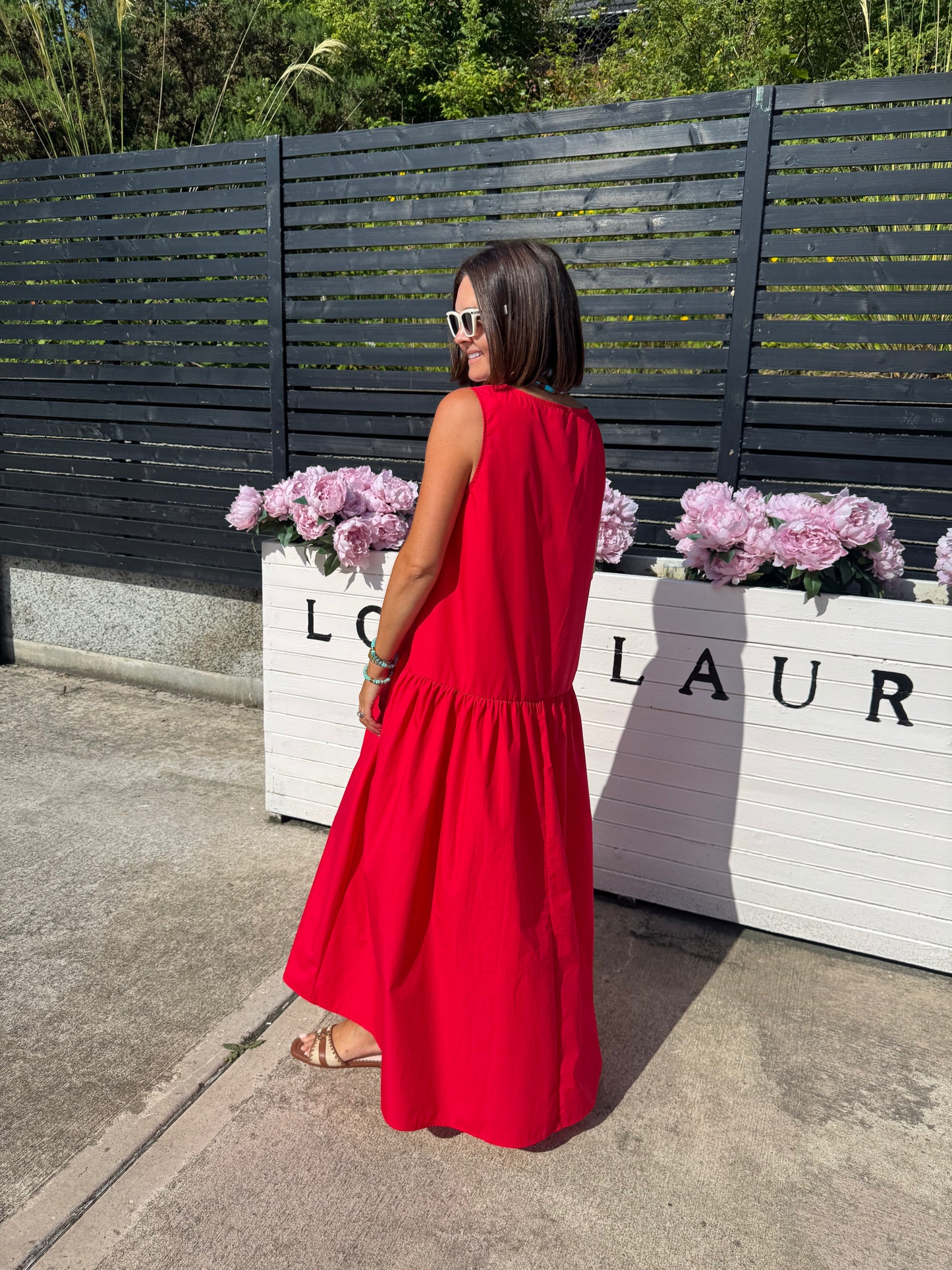 Love Laura Summer Maxi Dress In Red