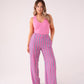 Elsa Stripe Trousers In Pink Mix