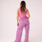 Elsa Stripe Trousers In Pink Mix