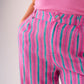 Elsa Stripe Trousers In Pink Mix