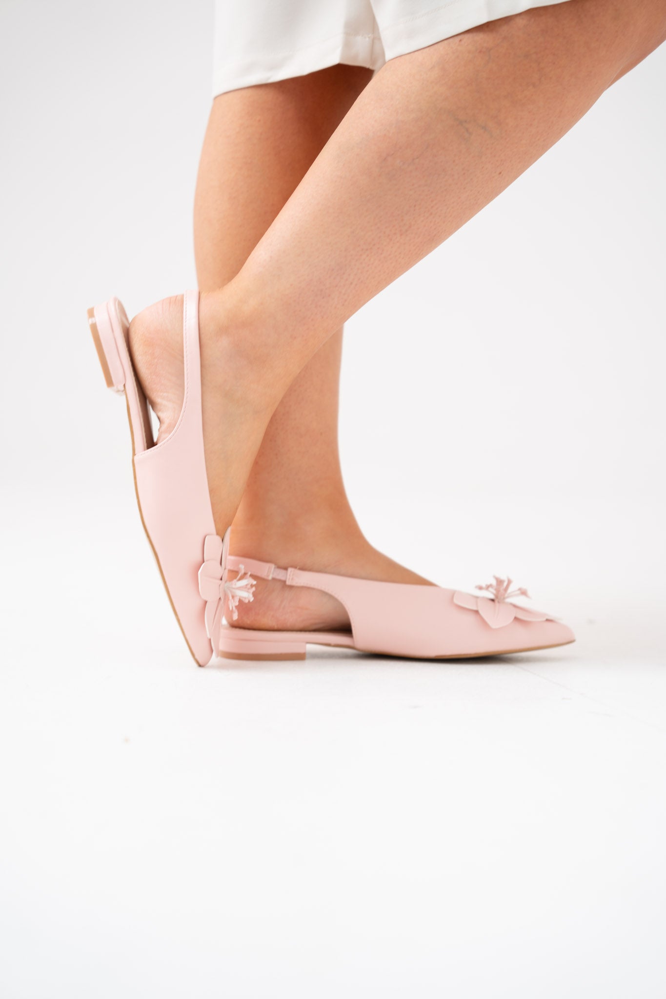 Cathy Floral Slingback In Pink