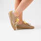 Faith Double Laced Trainers In Beige Mix