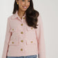 Arabella Tweed Blazer In Pink