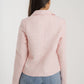 Arabella Tweed Blazer In Pink