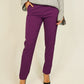Sophia Fitted Trousers In Plum