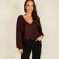 Kendra Leopard Print Jumper In Bordeaux