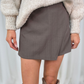 Maria Wrap Skort In Taupe