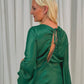 Alana Keyhole Back Dress In Green