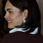 Polly Stone Centre Earrings In Cream