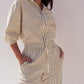 Love Laura Luxe Lounge Set In Pinstripe