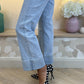 Love Laura Turn Up Jeans In Light Wash