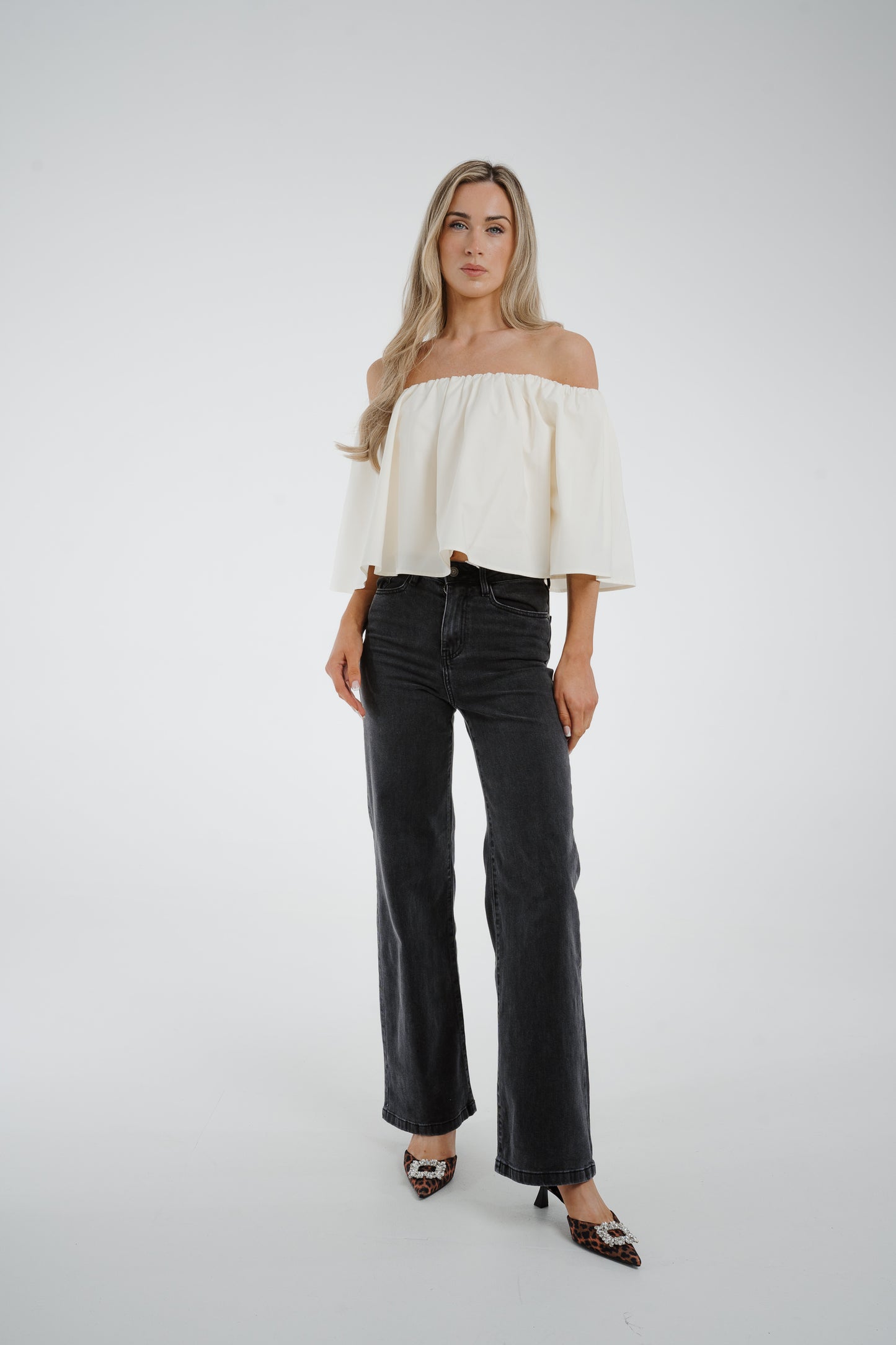 Jasmine Off Shoulder Top In Cream