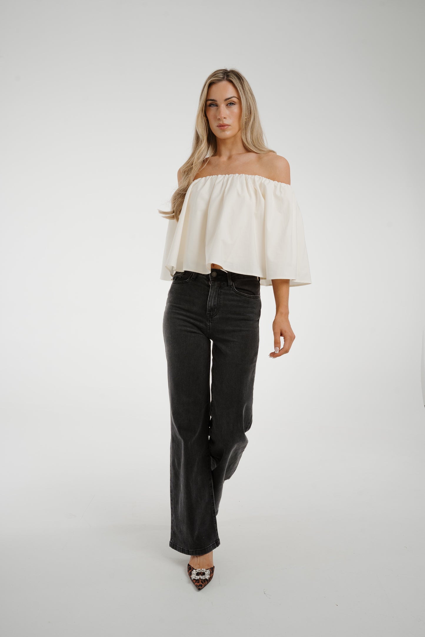 Jasmine Off Shoulder Top In Cream