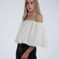 Jasmine Off Shoulder Top In Cream