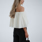 Jasmine Off Shoulder Top In Cream