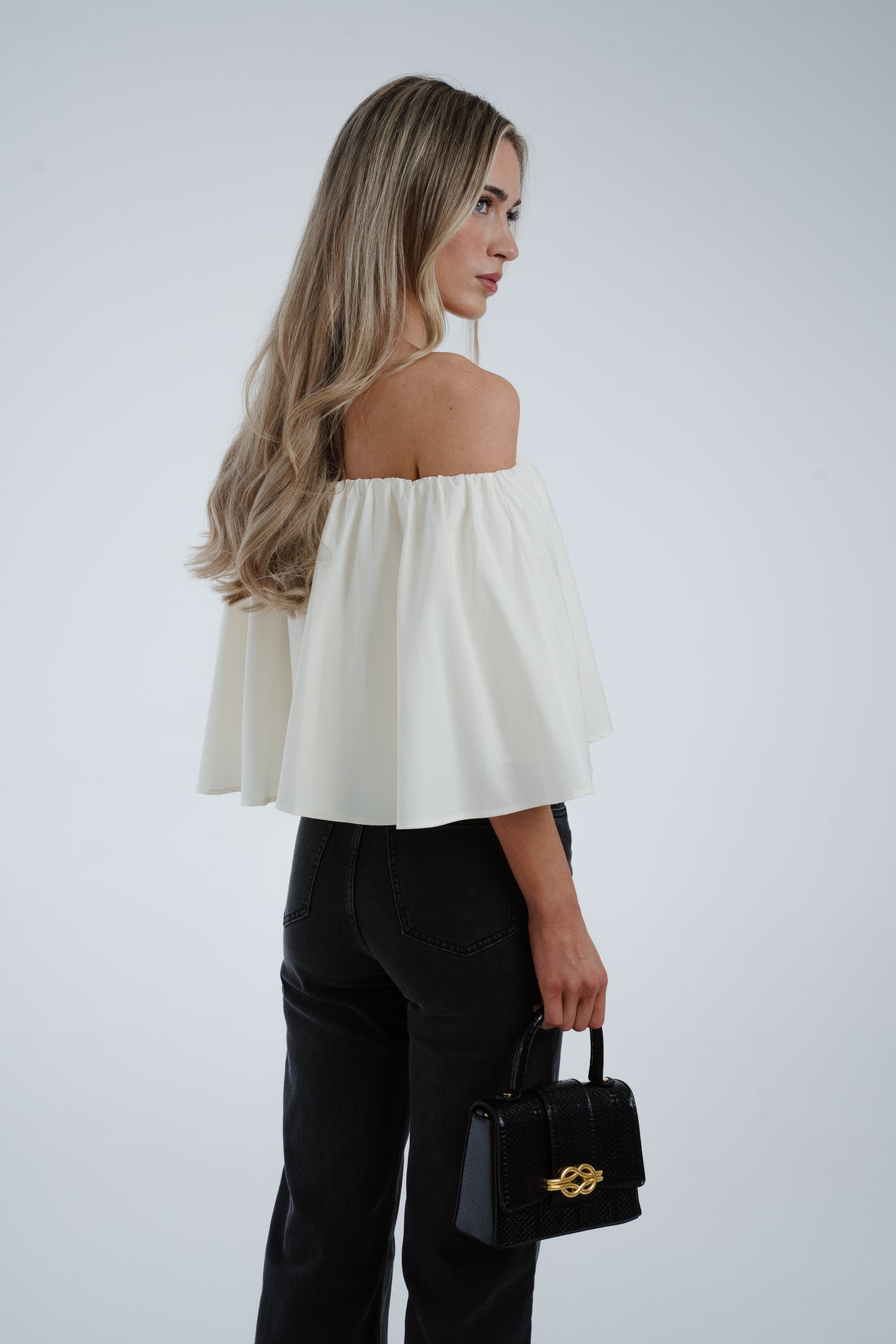 Jasmine Off Shoulder Top In Cream
