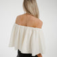 Jasmine Off Shoulder Top In Cream