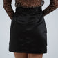 Jasmine Utility Mini Skirt In Black