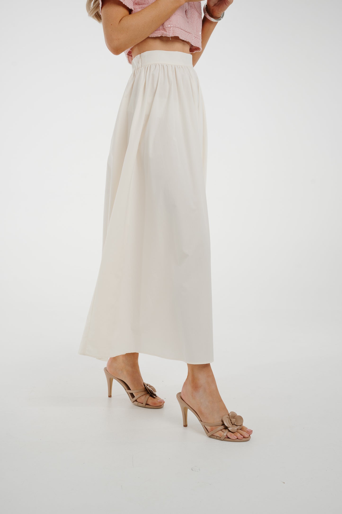 Jasmine Maxi Skirt In Cream