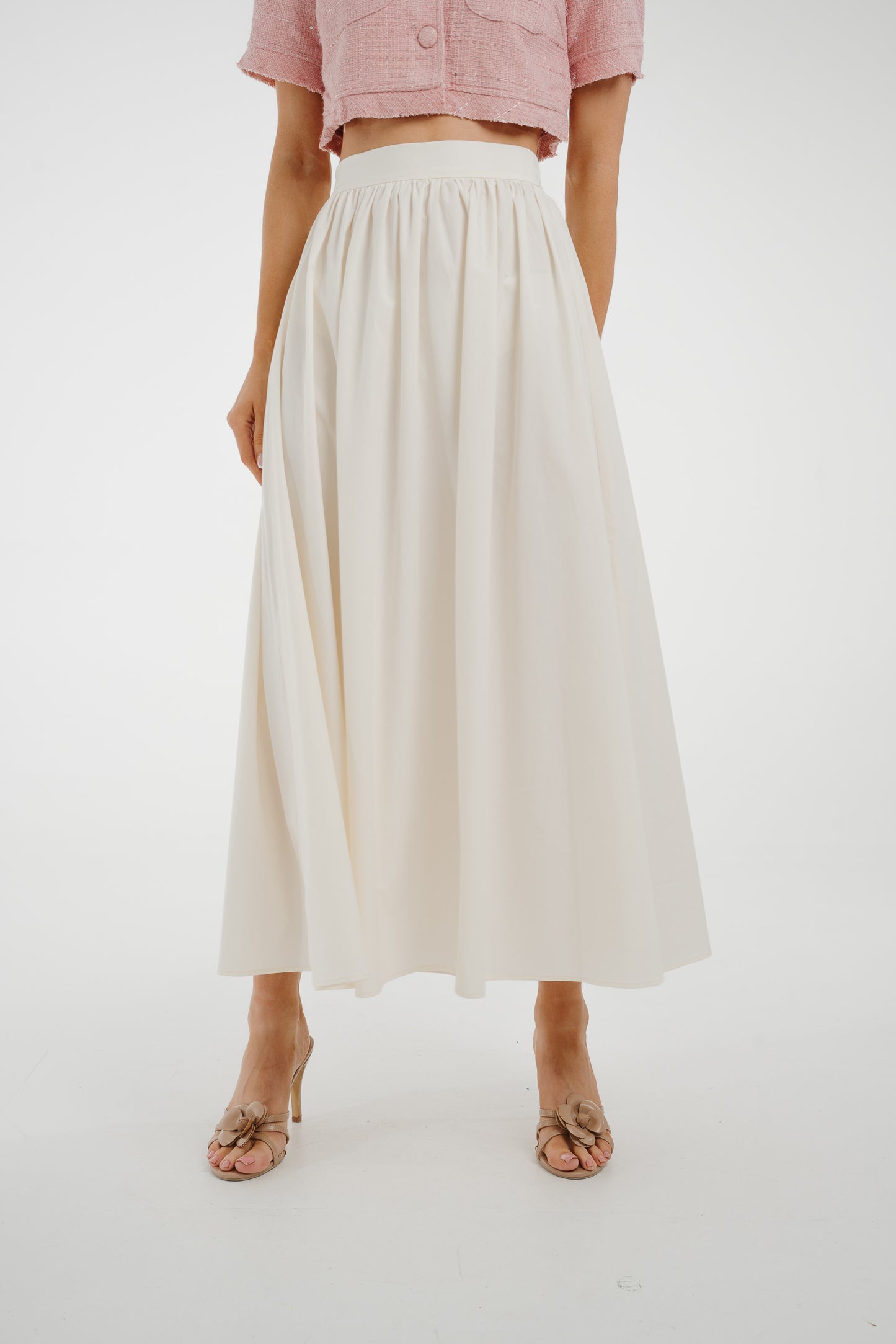 Jasmine Maxi Skirt In Cream