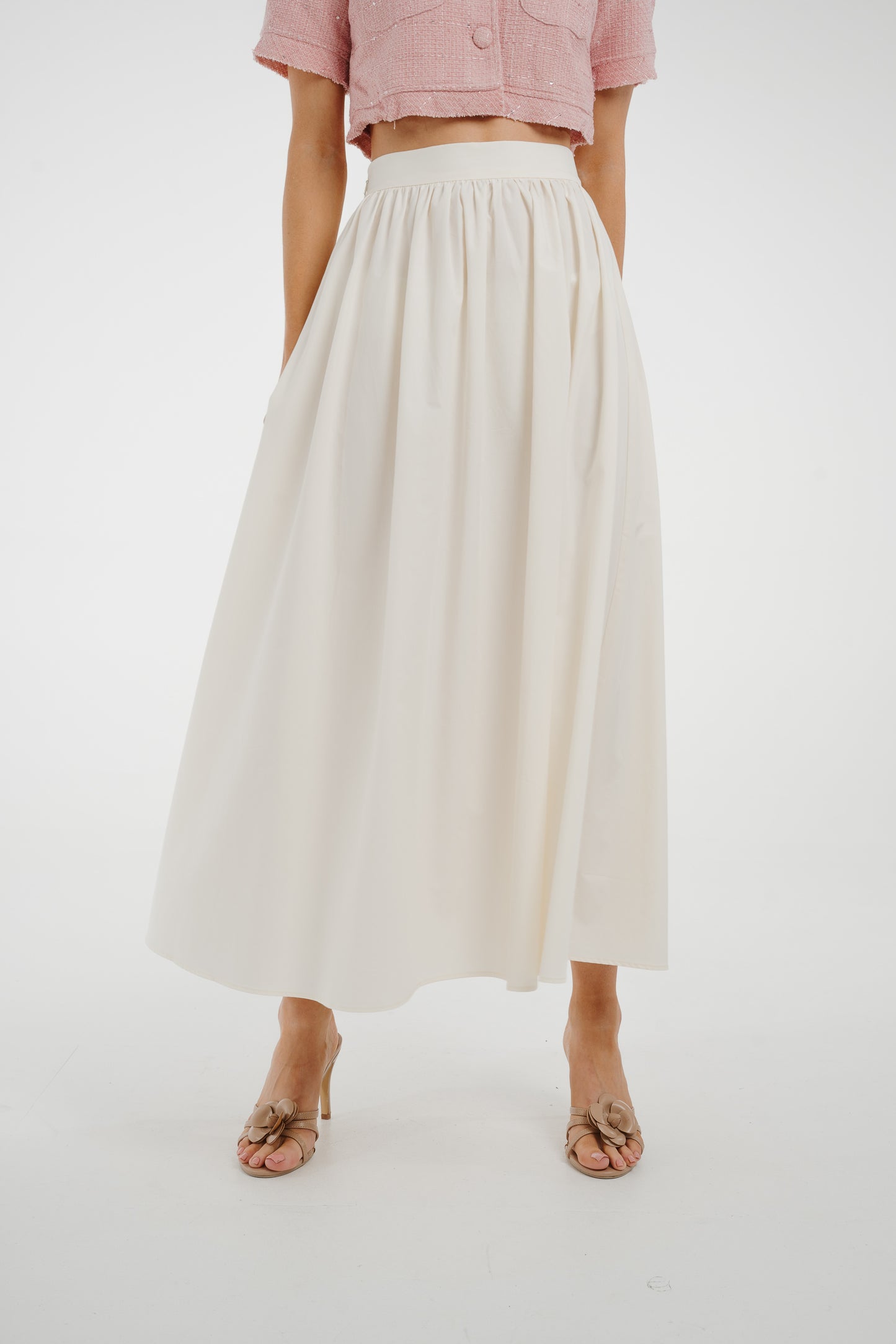 Jasmine Maxi Skirt In Cream