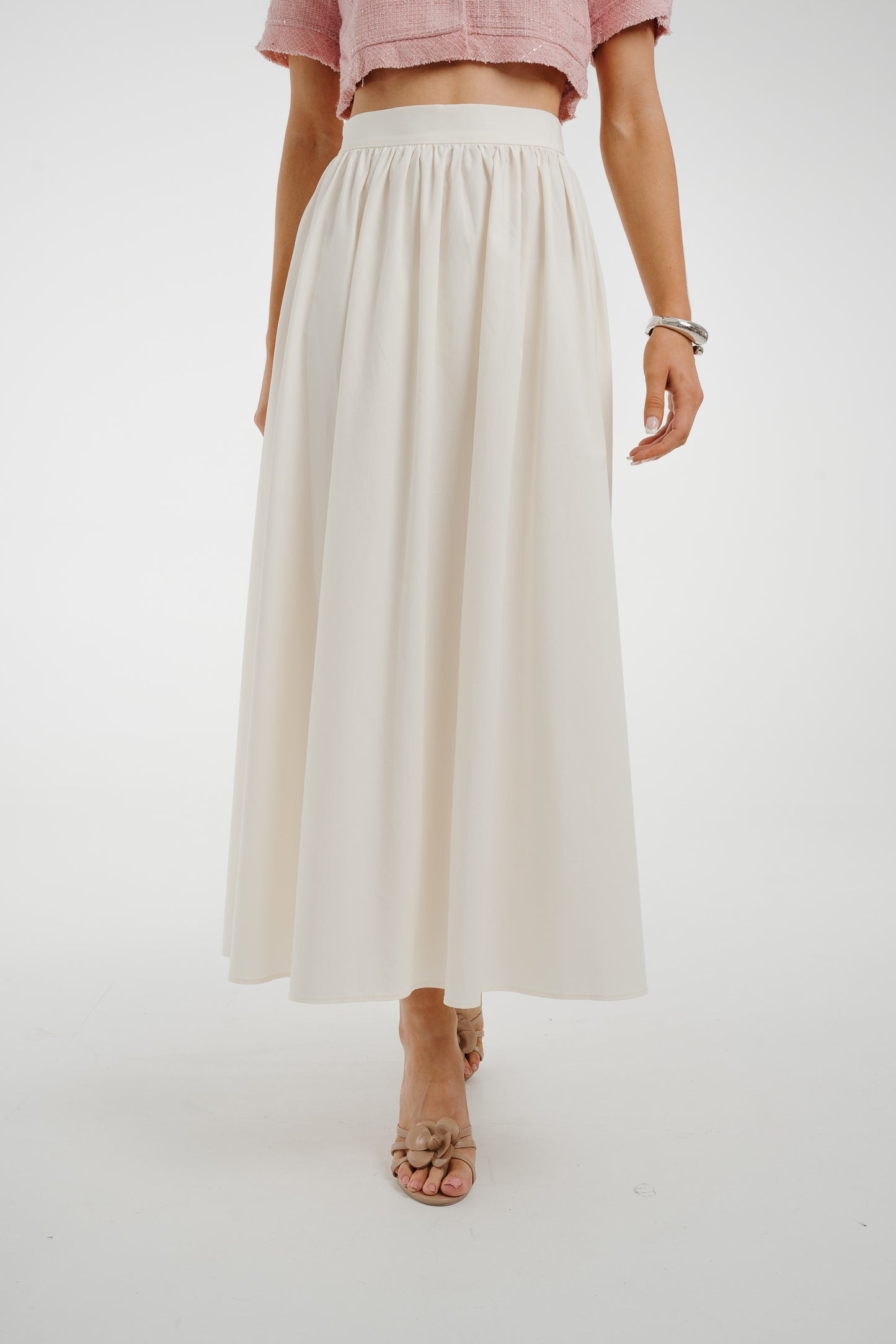 Jasmine Maxi Skirt In Cream