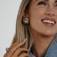 Mona Circle Earrings In Silver