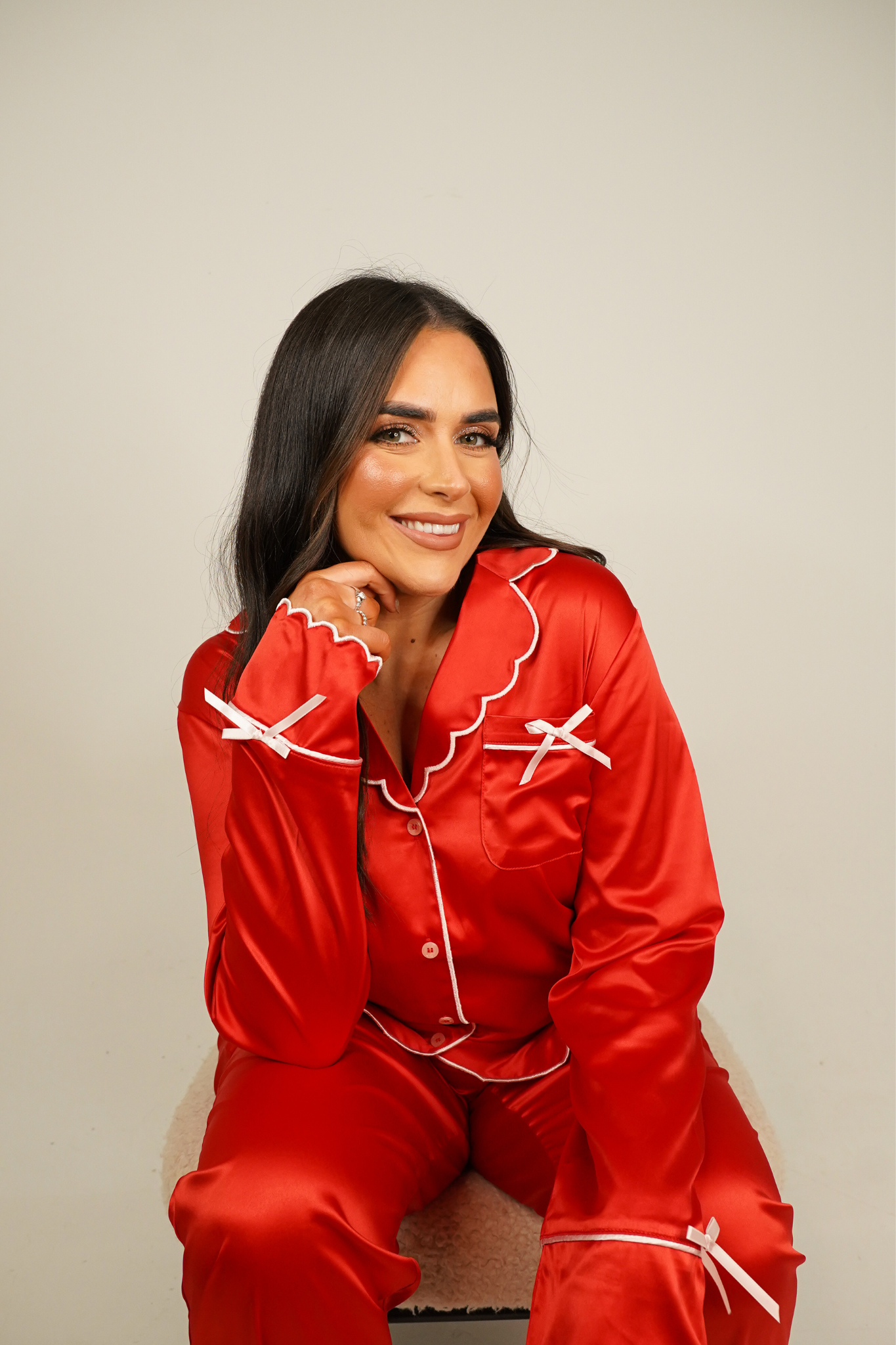 Love Laura Trim Pyjamas In Red