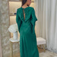 Alana Keyhole Back Dress In Green