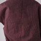 Kate Check Bomber Jacket In Burgundy