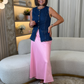 Love Laura Slip Skirt In Pink