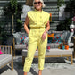 Cora Sleeveless Jumpsuit In Yellow