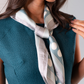 Polly Spotted Neck Scarf In Light Blue