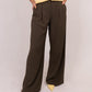 Willow Wide Leg Trousers In Khaki