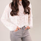 Holly Lace Effect Jumper In White
