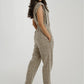 Cora Sleeveless Jumpsuit In Leopard Print