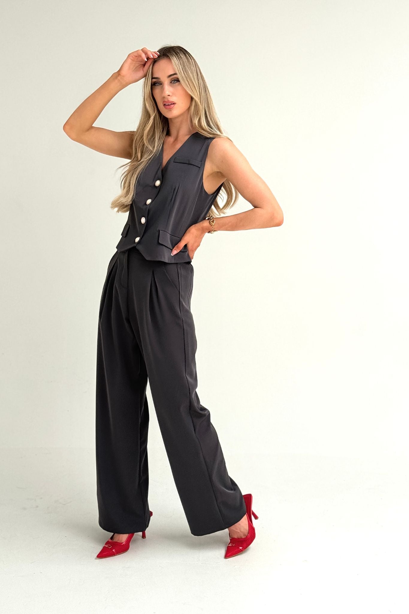 Love Laura Forever Trouser In Slate