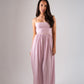Jasmine Lace Up Dress In Lilac