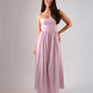 Jasmine Lace Up Dress In Lilac