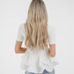 Holly Peplum Frill T-Shirt In White