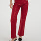 Quinn Metallic Jeans In Red