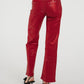 Quinn Metallic Jeans In Red