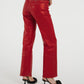 Quinn Metallic Jeans In Red