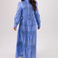 Jasmine Floral Lace Blouse In Blue