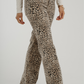 Lynne Frayed Hem Jeans In Leopard Print