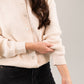 Millie Round Neck Cardigan In Neutral