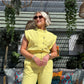 Cora Sleeveless Jumpsuit In Yellow