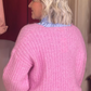 Kendra Puff Sleeve Jumper In Pink
