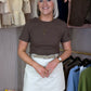 Kiera Belted Skirt In Cream